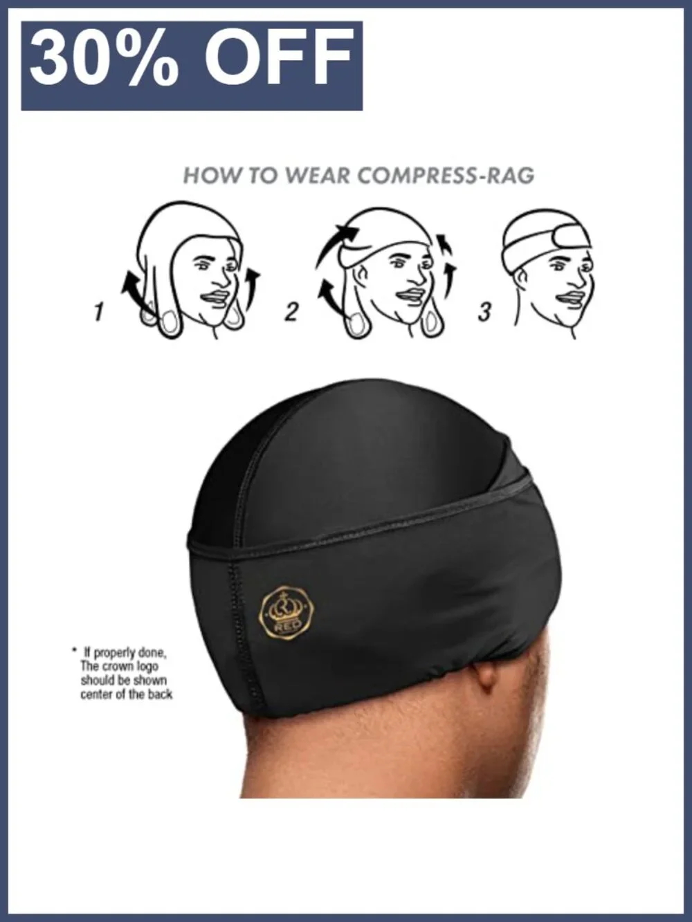 Spandex Wave Cap Adjustable Compression Durag for 360 Waves Locs Braids